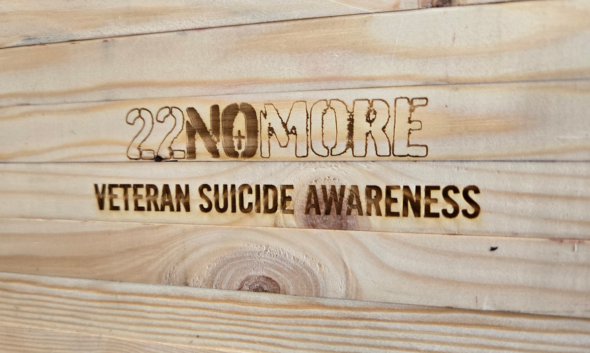 22 Flag - Veteran Suicide Awareness