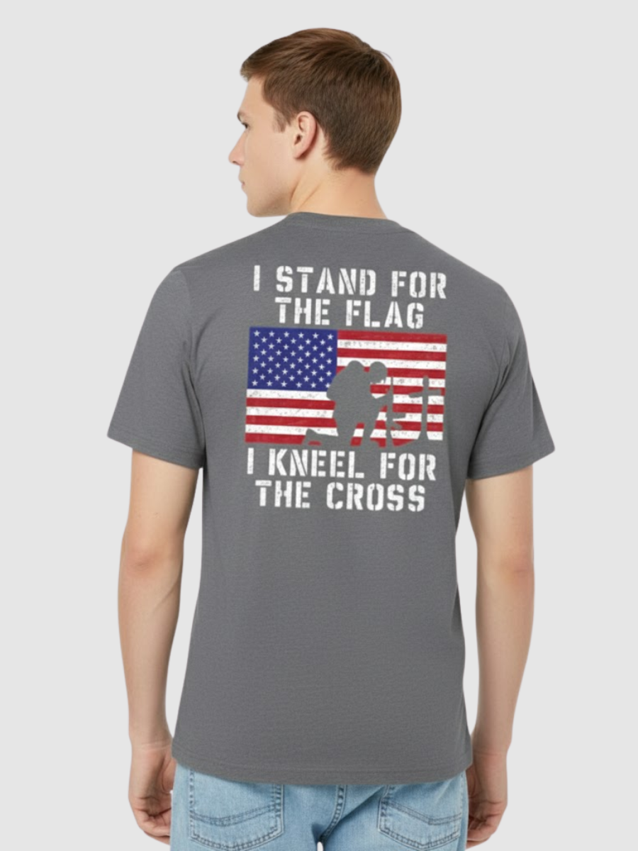 I Stand for the Flag. I Kneel for the Cross. T-Shirt