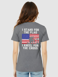 I Stand for the Flag. I Kneel for the Cross. T-Shirt