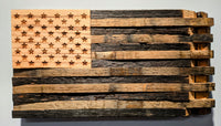 Authentic Kentucky Bourbon Barrel American Flag