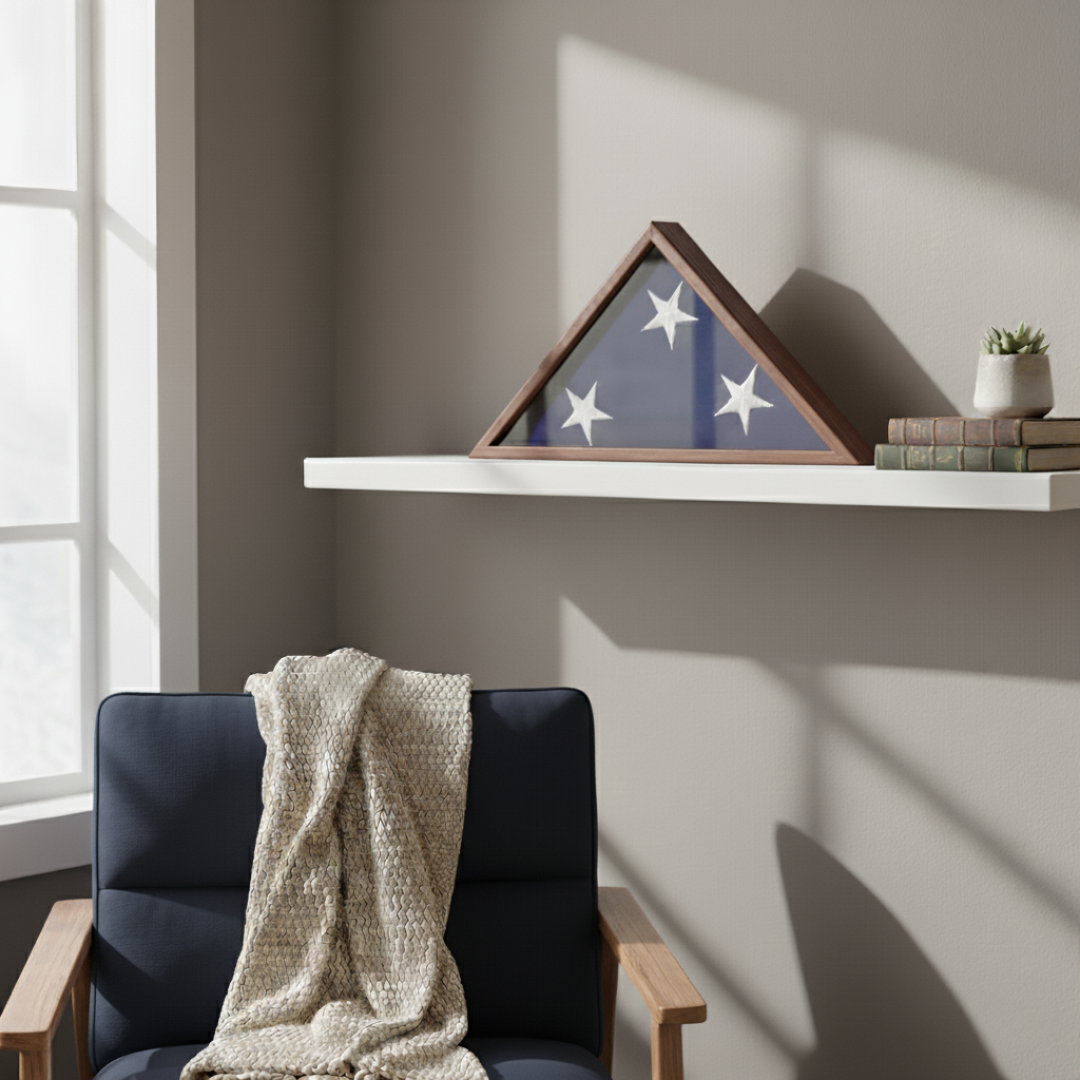Veteran-Crafted Burial Flag Case